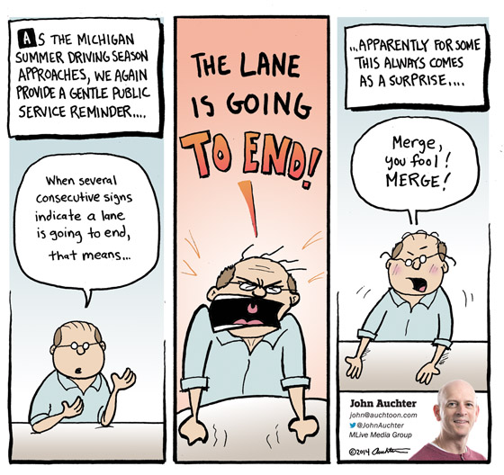 The Lane is Going to End!