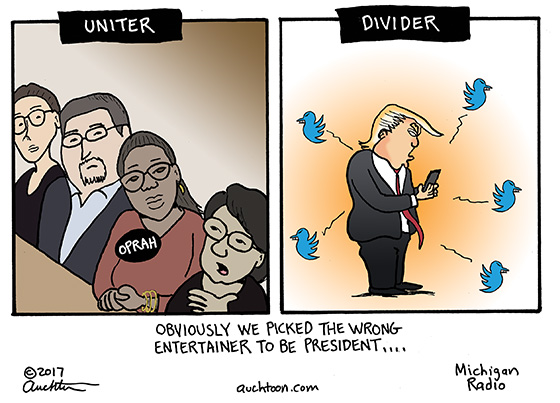 Oprah the Uniter, Donald the Divider